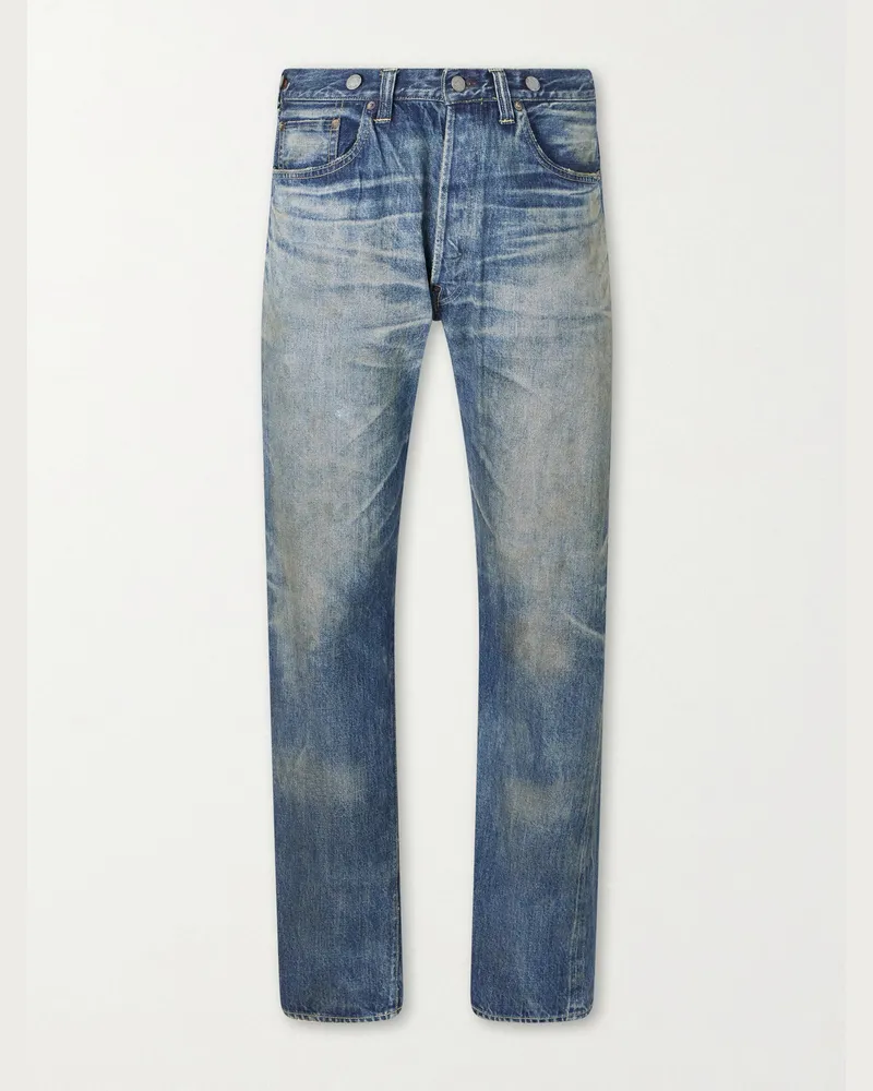 SAINT MXXXXXX BerBerJin Straight-Leg Jeans Blue