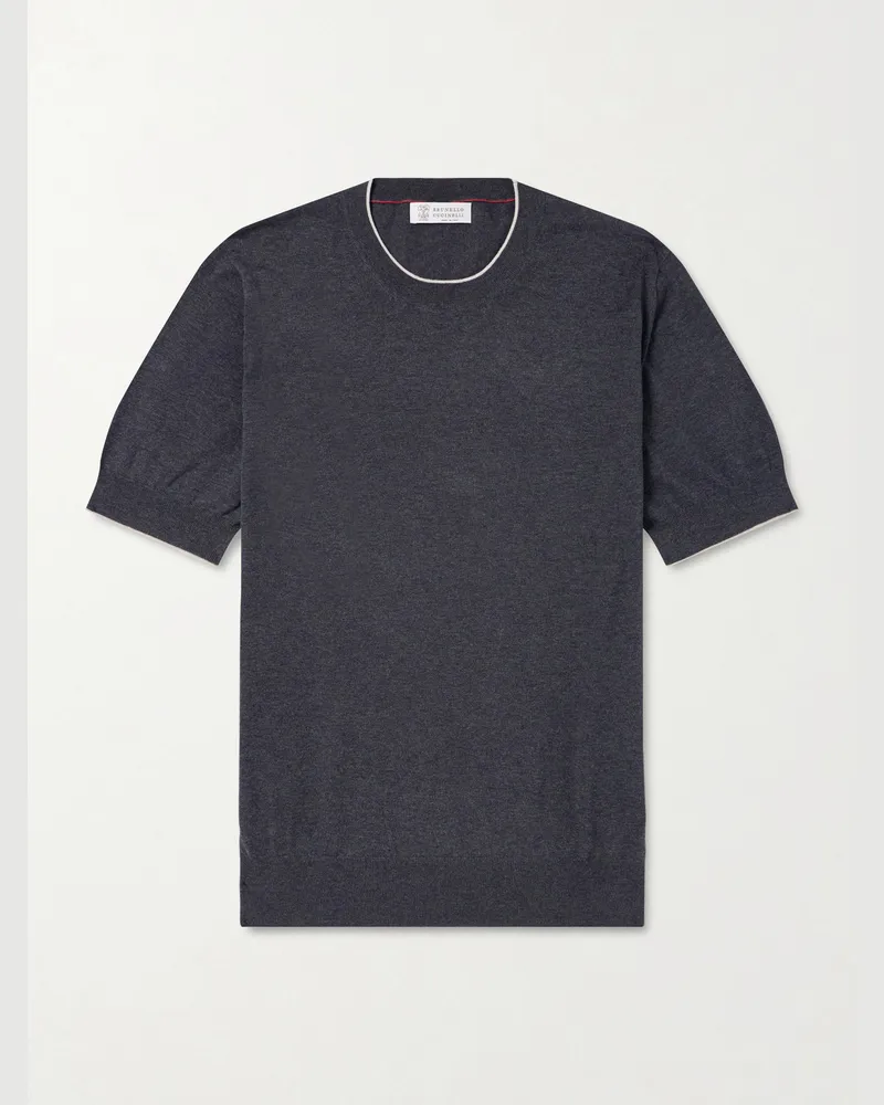 Brunello Cucinelli Cotton T-Shirt Black