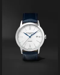 Baume & Mercier Classima 42 mm Uhr aus Edelstahl mit automatischem Aufzug und Alligatorlederarmband, Ref.-Nr.: 10333 Silber