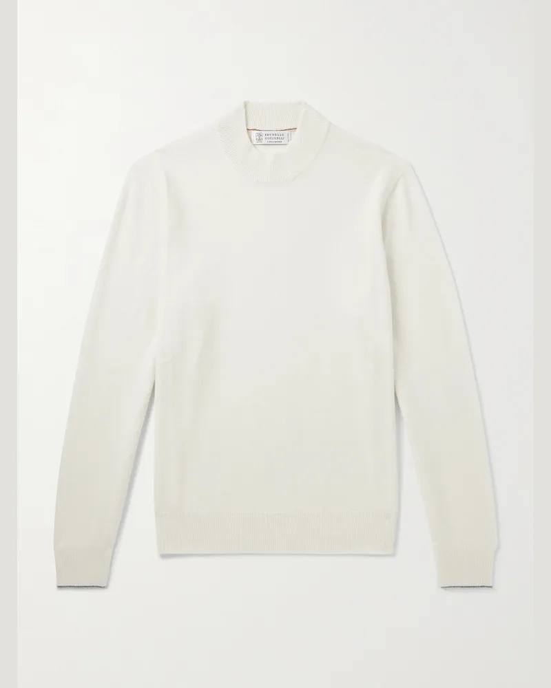 Brunello Cucinelli Cashmere Sweater Neutrals