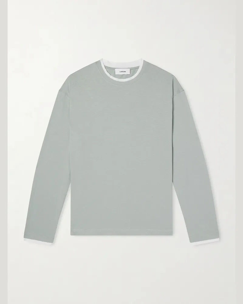 LARDINI Oberteil aus Baumwoll-Jersey Grün