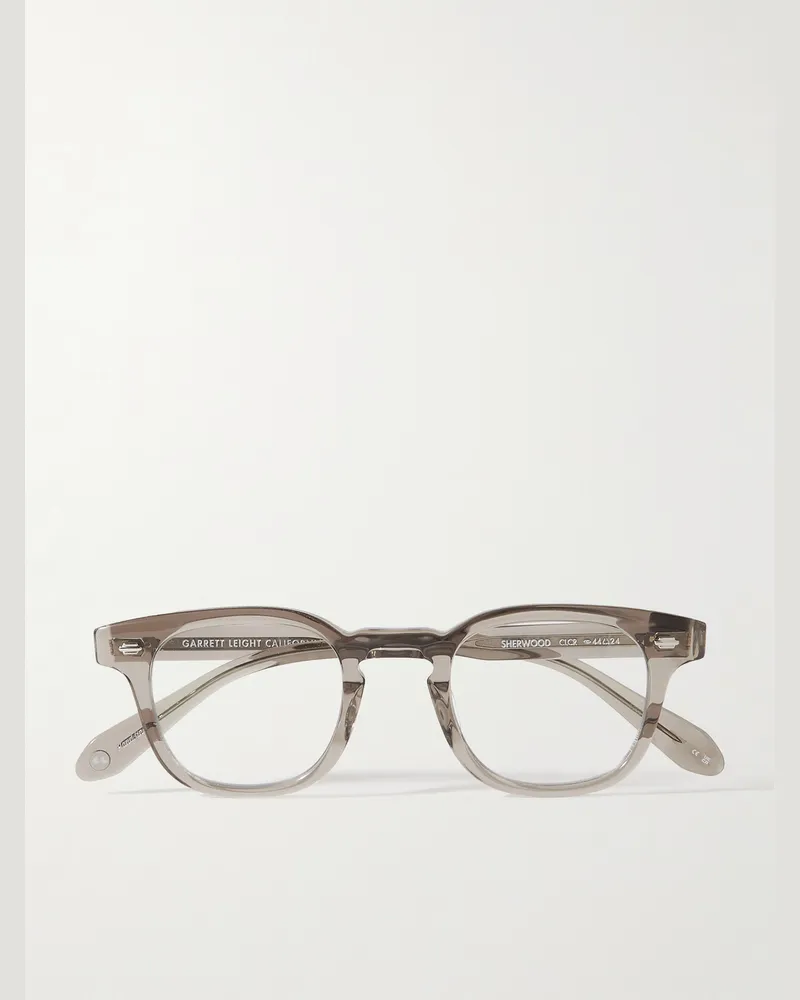 Garrett Leight Sherwood Brille mit eckigem Rahmen aus Azetat Neutral