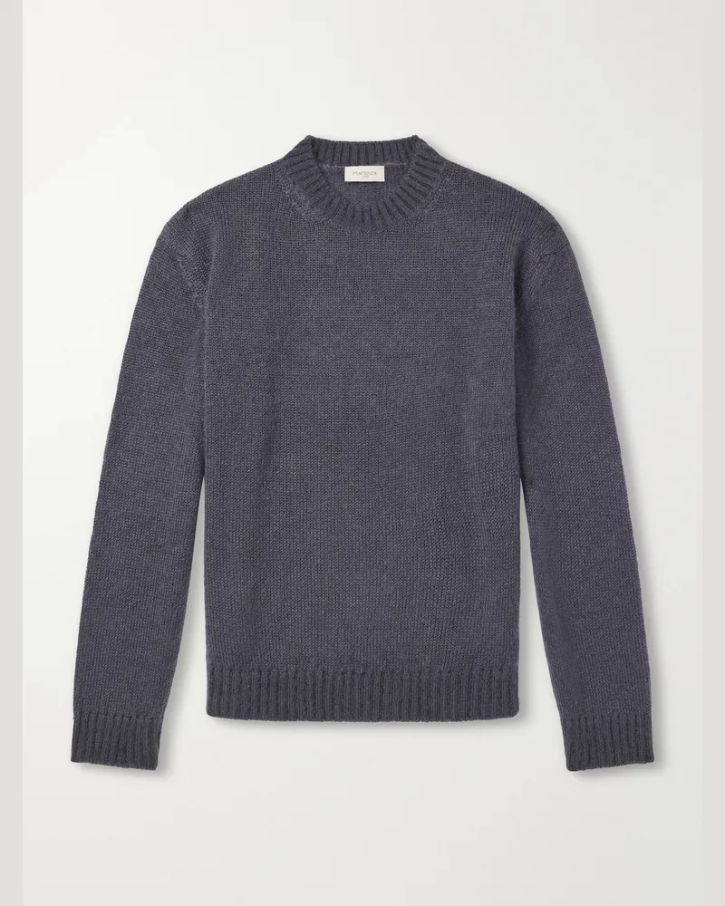 PIACENZA 1733 Mohair and Silk-Blend Sweater Gray