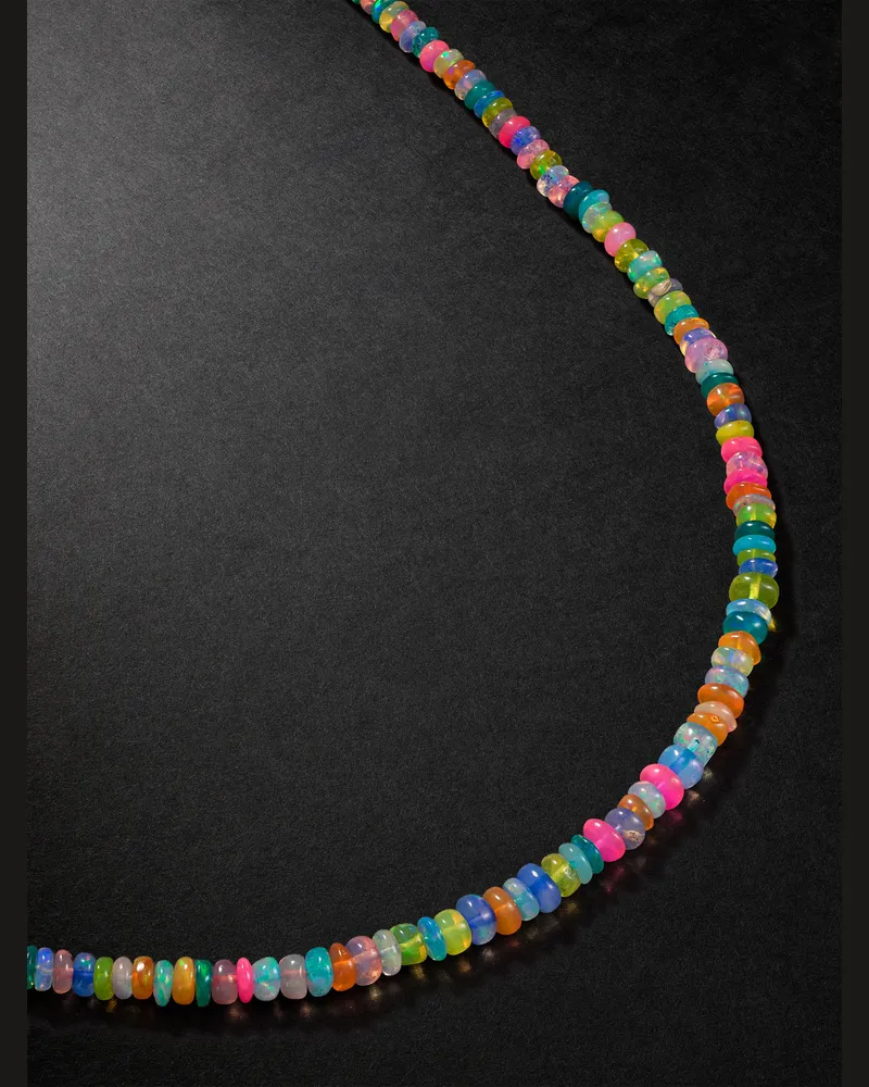 JIA JIA Gold Opal Beaded Necklace Multi