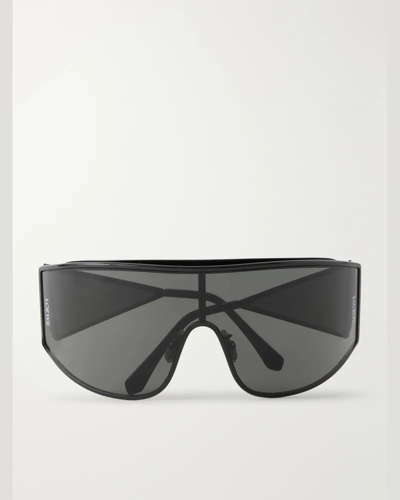Loewe Aviator-Style Metal Sunglasses Black