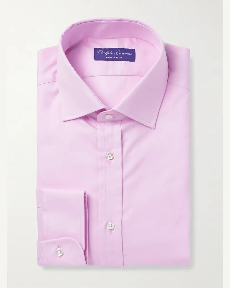 Ralph Lauren Aston Hemd aus Baumwoll-Twill mit Cutaway-Kragen Pink