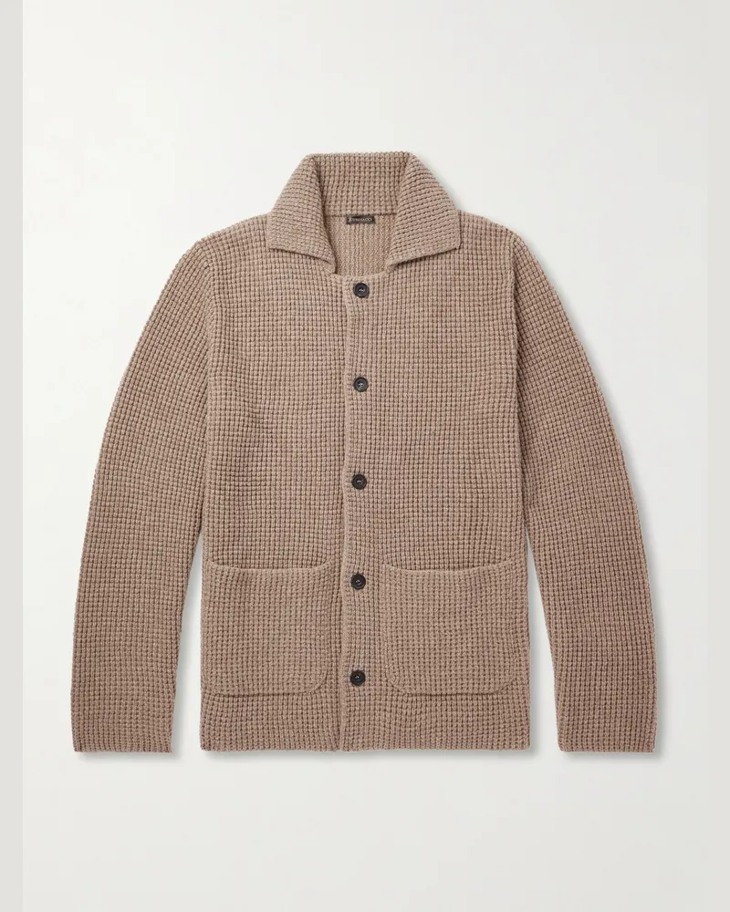 Rubinacci Cashmere Cardigan Neutrals