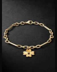 FOUNDRAE Four Heart Clover Armband aus Gold mit Diamant Gold