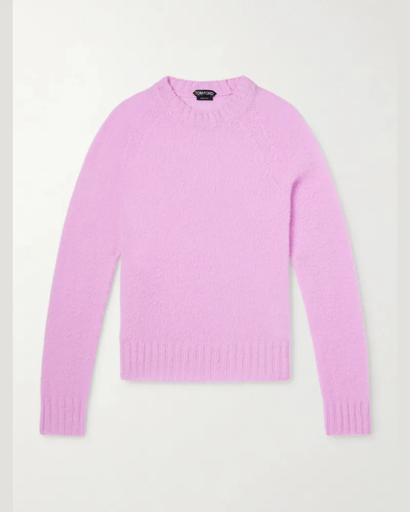 Tom Ford Brushed Cashmere Sweater Pink