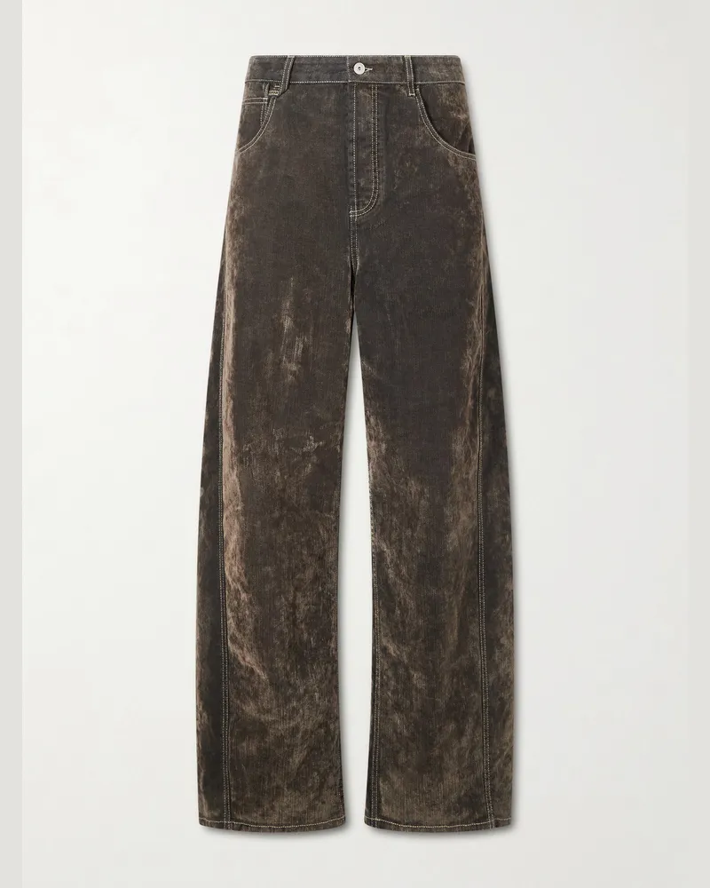 Jacquemus Mirada Barrel-Leg Jeans Gray