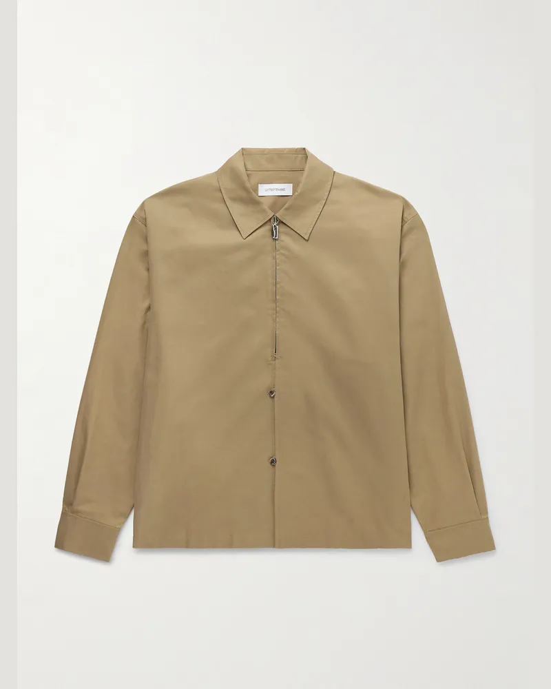 LE 17 SEPTEMBRE Jacke aus Twill aus einer Baumwollmischung Braun