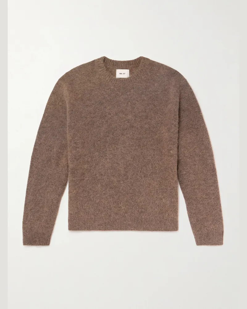 NN 07 Russell 60012 Alpaca-Blend Sweater Brown