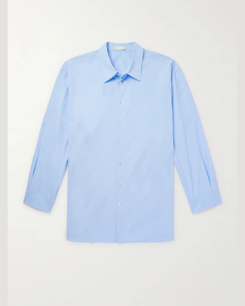 The Row Lukre Hemd aus Baumwollpopeline Blau