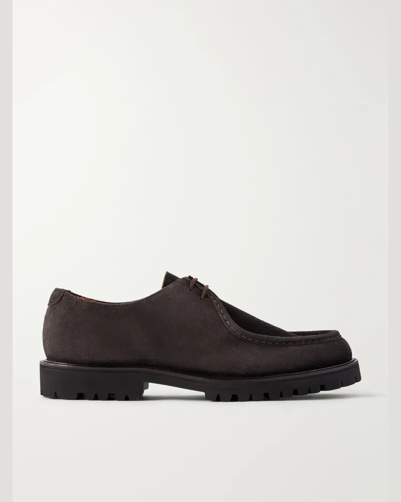 MR P. Suede Derby Shoes Brown
