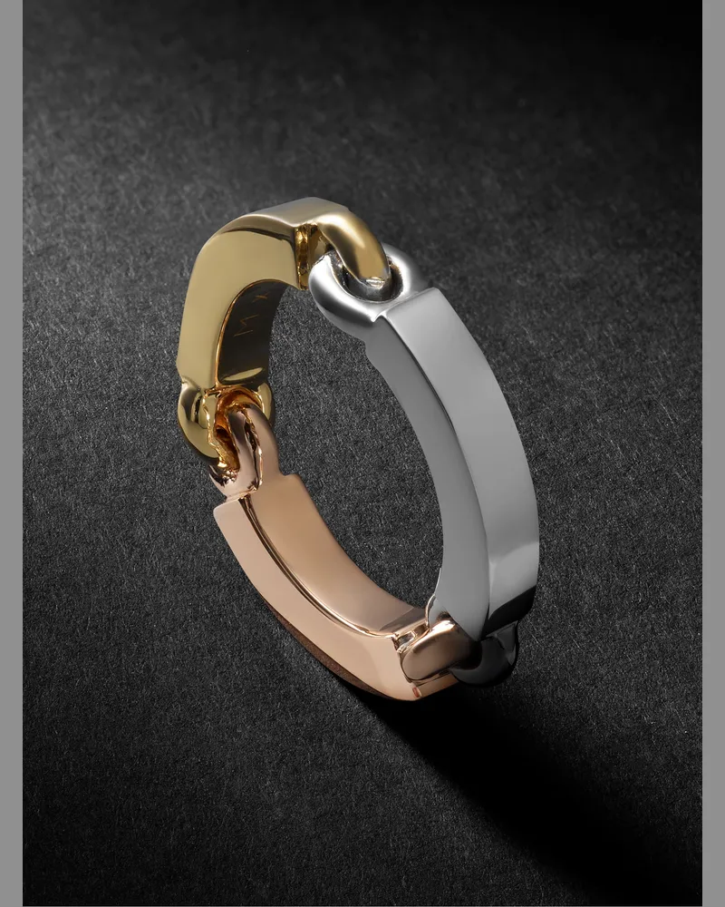 M. Cohen The Perihelion Ring aus 18 Karat Weiß-, Gelb- und Roségold Gold