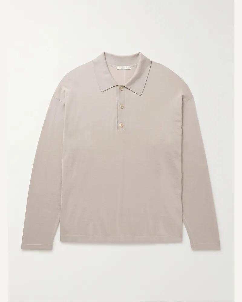 The Row Djon Pullover aus Wolle mit Polokragen Braun
