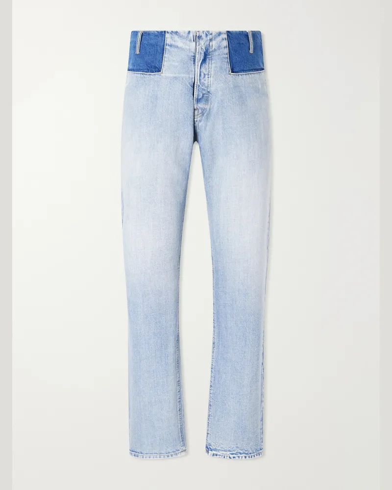 Maison Margiela Waistless Straight-Leg Jeans Blue