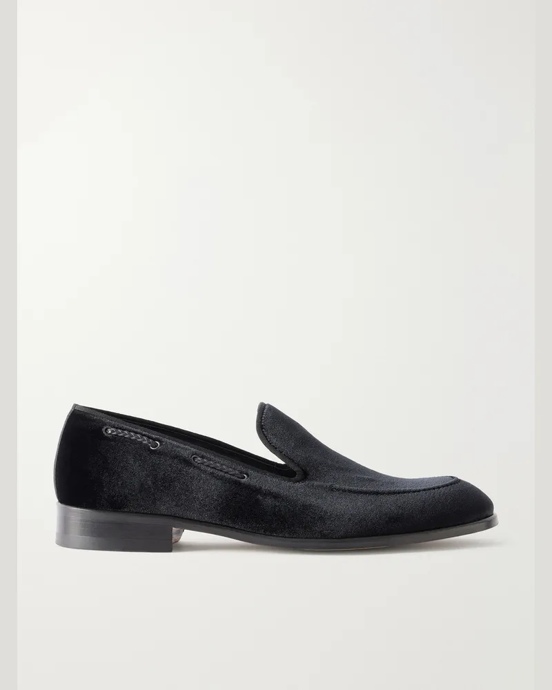 MR P. Velvet Loafers Black