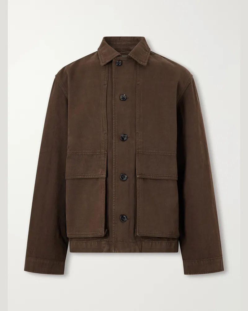 Christophe Lemaire Cotton-Twill Jacket Brown