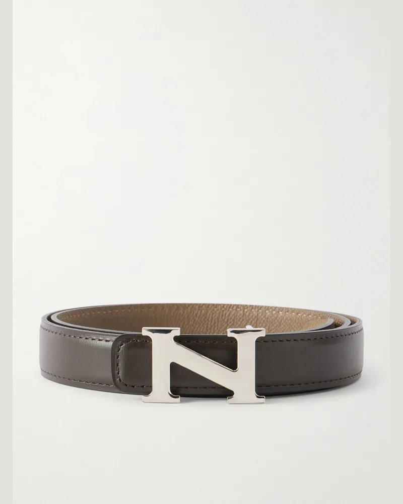 Neighborhood 2cm Leather Belt Brown