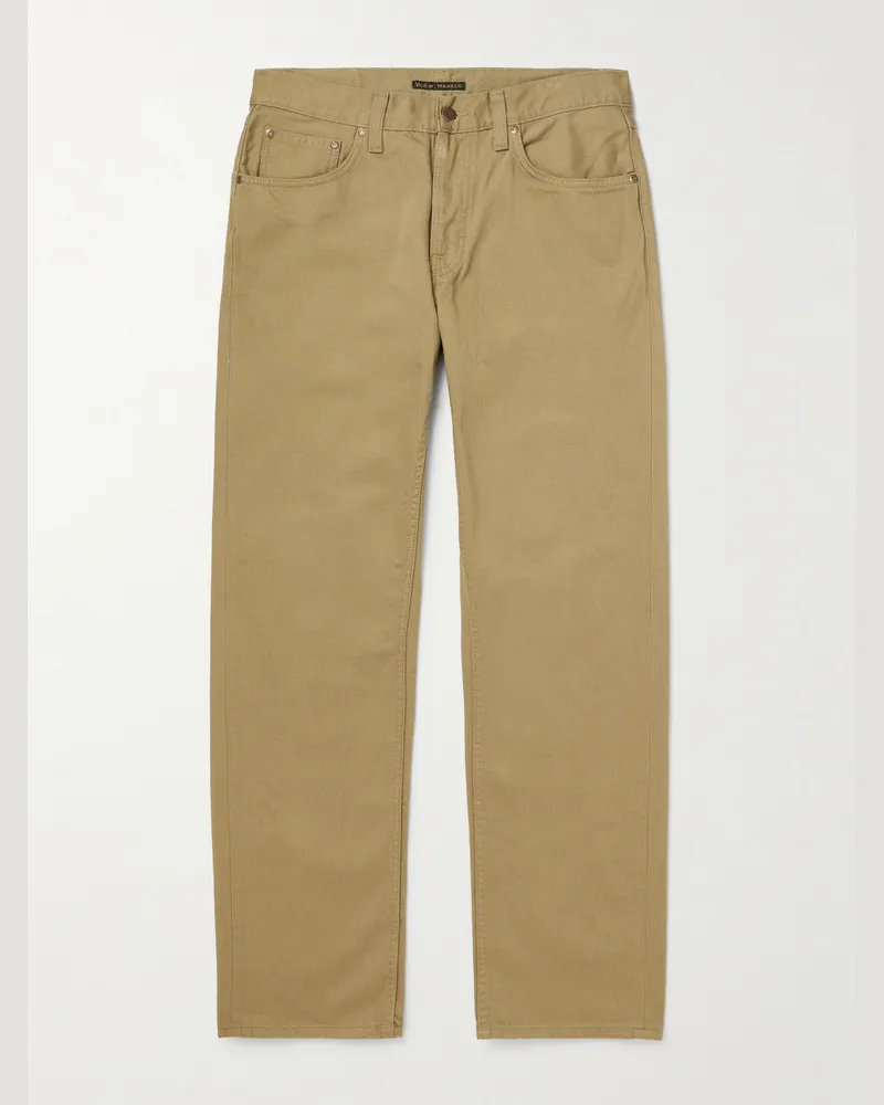 Nudie Jeans Rad Rufus Straight-Leg Organic Jeans Neutrals