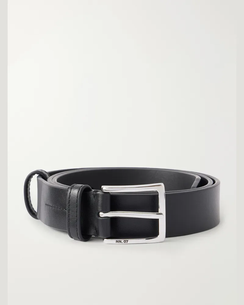 NN 07 Ever 90030 3cm Leather Belt Black