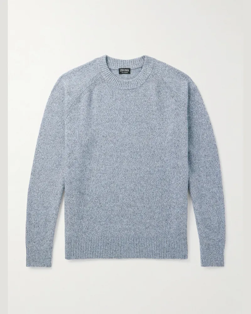 Ermenegildo Zegna Pullover aus einer Kaschmirmischung Blau