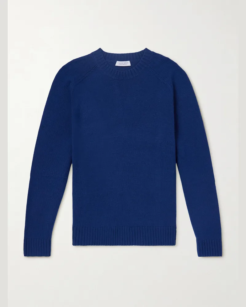 Gabriela Hearst Francesco Pullover aus Kaschmir Blau