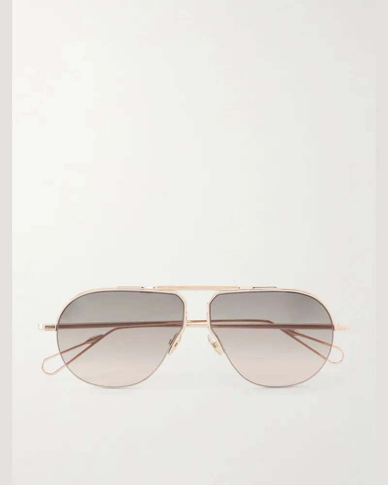AHLEM Laplace Aviator-Style Gold-Tone Sunglasses Gold
