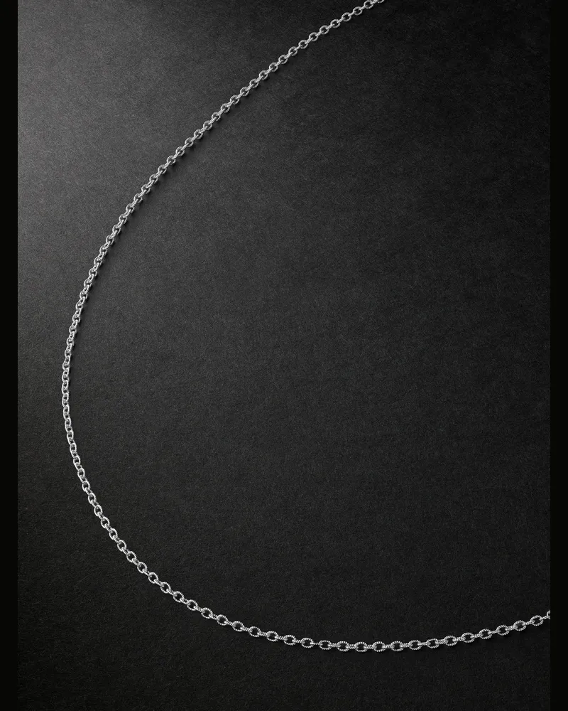 Carolina Bucci Rollo Kette aus 18 Karat Weißgold Silber
