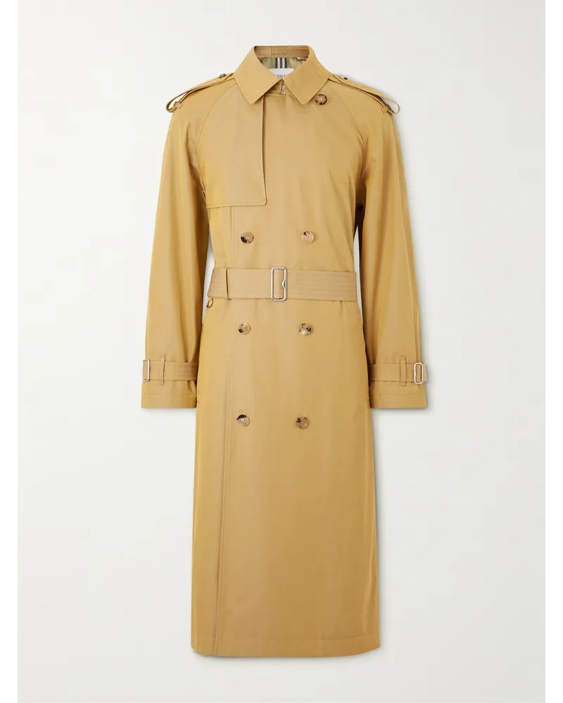 Burberry Iridescent Trenchcoat aus Baumwollgabardine Braun