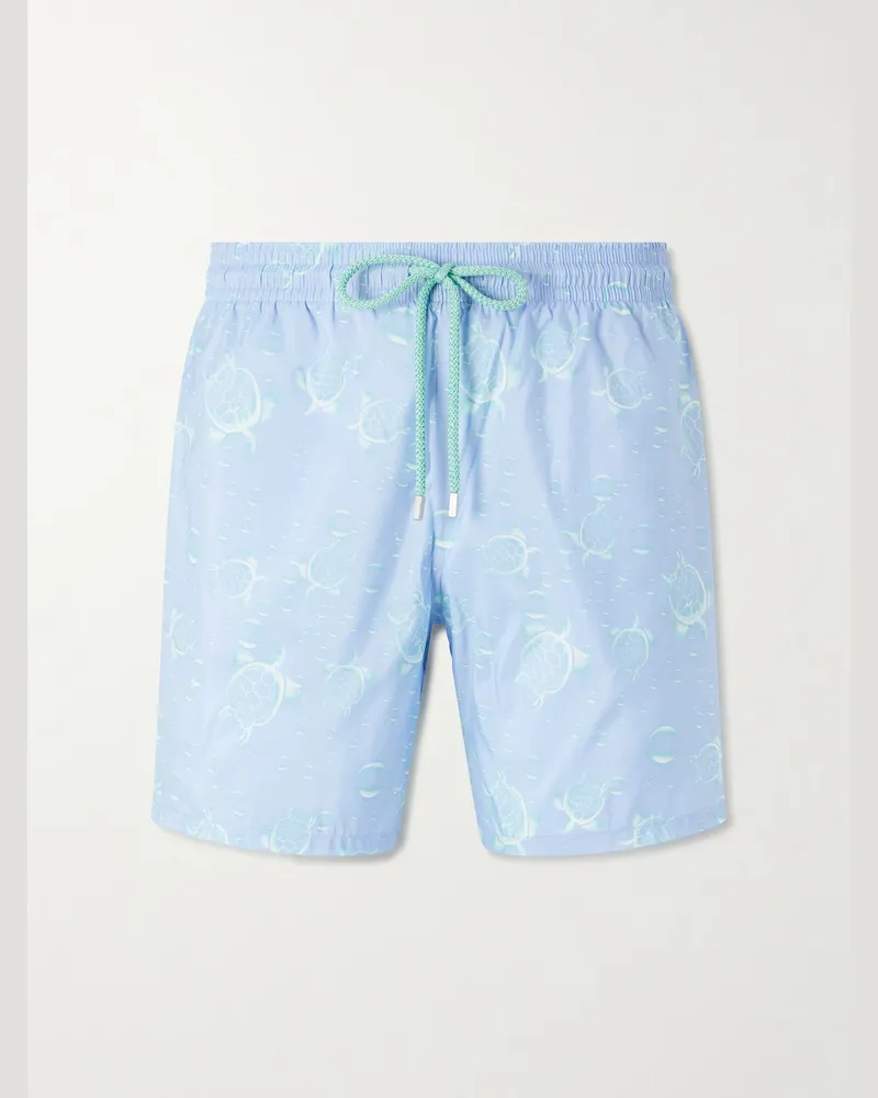Vilebrequin Mahina Printed Swim Shorts Blue