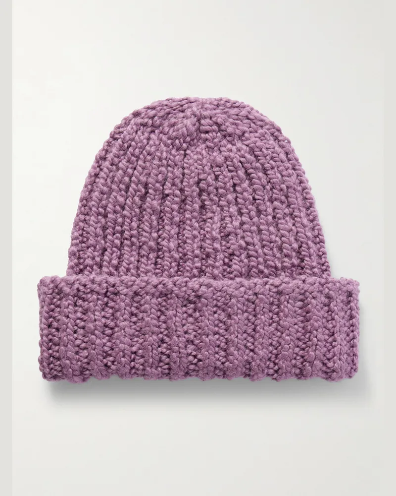 A Kind Of Guise Chachani Beanie aus einer Alpakawollmischung Lila