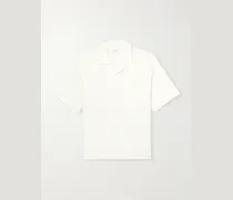 Camp-Collar Striped Cotton-Seersucker Shirt