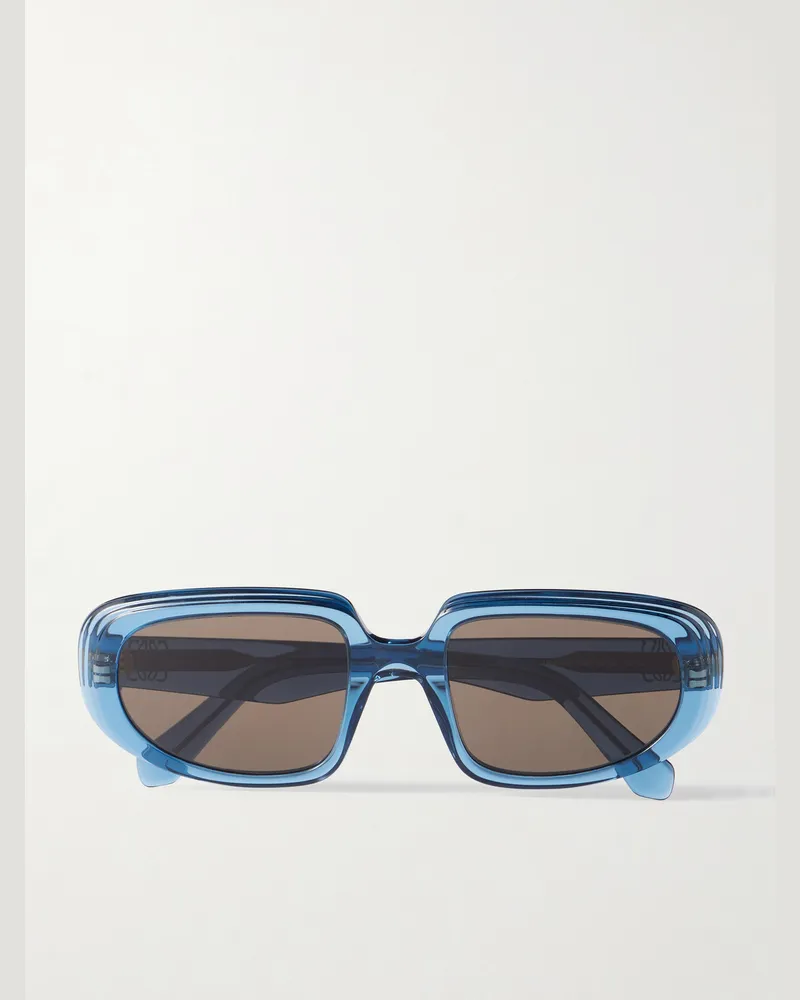 Loewe Anagram Round-Frame Acetate Sunglasses Blue