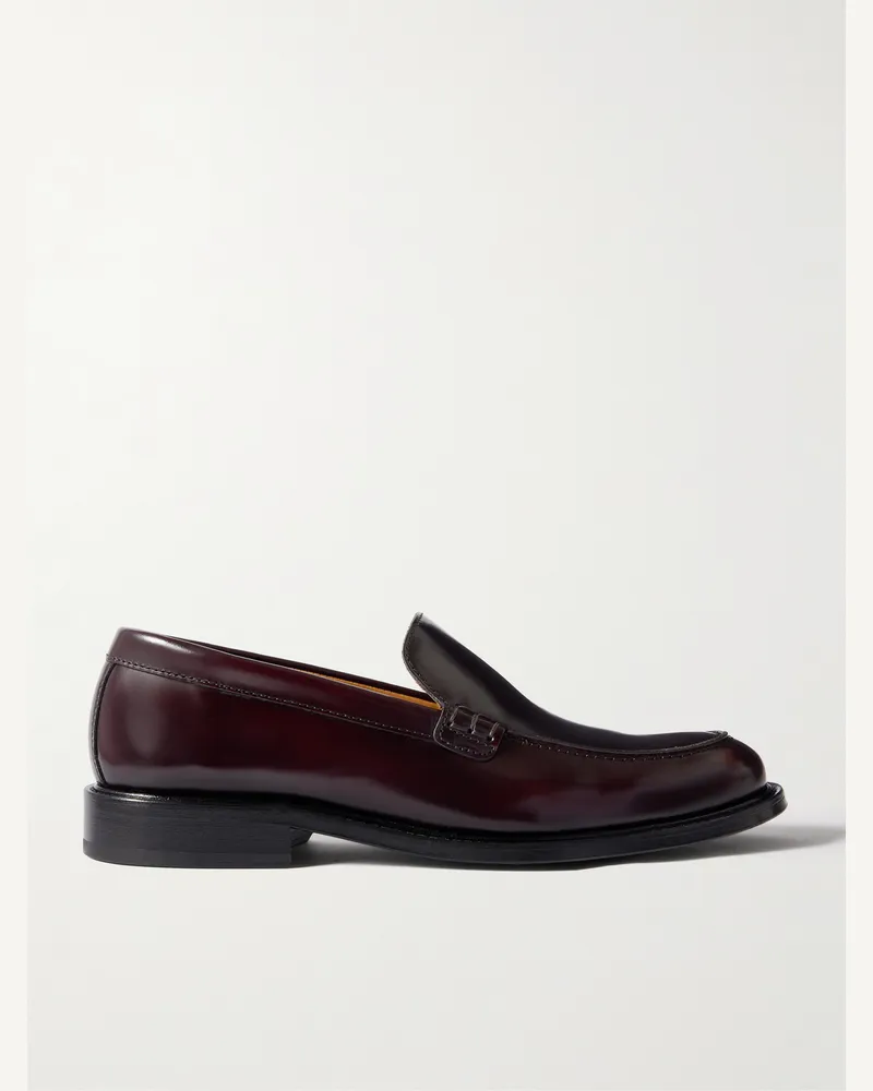 MR P. Scott Loafers aus Leder Burgunder