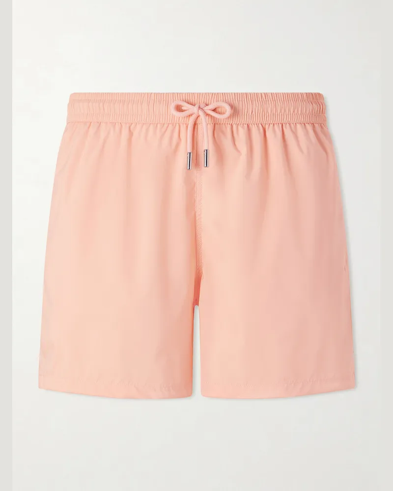 Thom Sweeney Straight-Leg Mid-Length Swim Shorts Pink