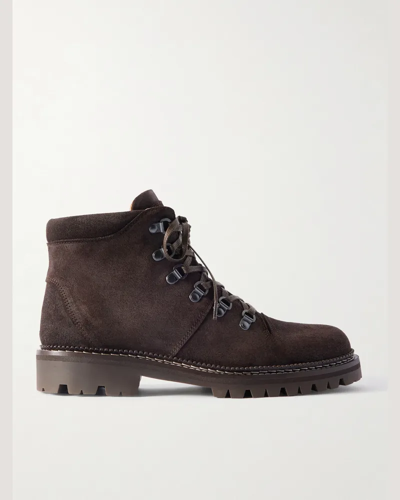 MR P. Jacques Wanderschuhe aus Veloursleder Braun