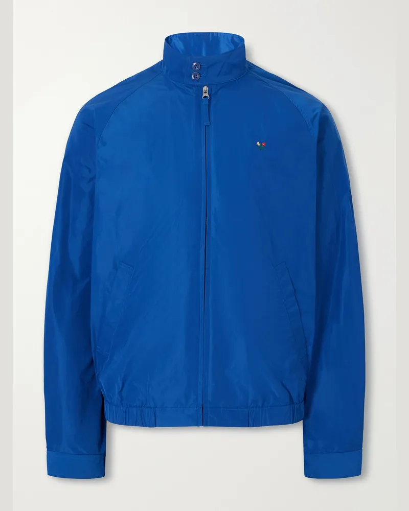 Aimé Leon Dore Embroidered Shell Jacket Blue