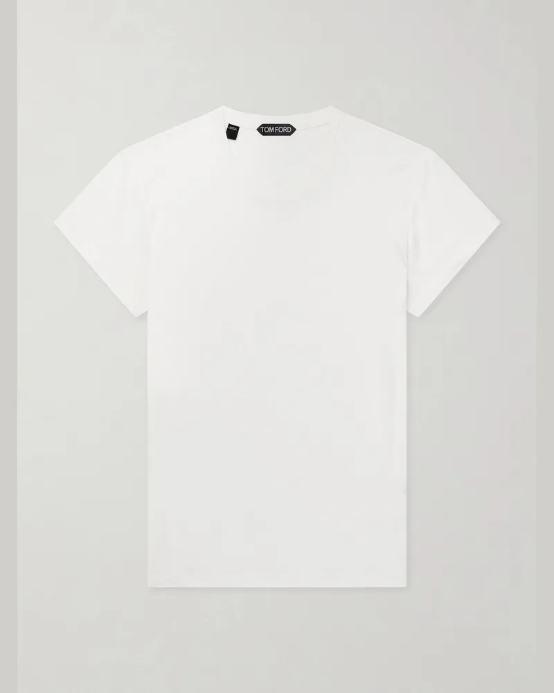 Tom Ford Cotton-Jersey T-Shirt White