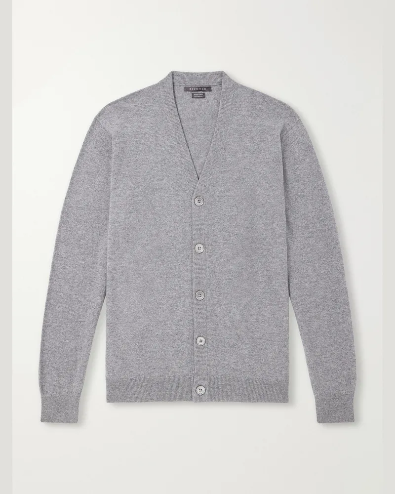 Begg & Co Heriot Cashmere Cardigan Gray