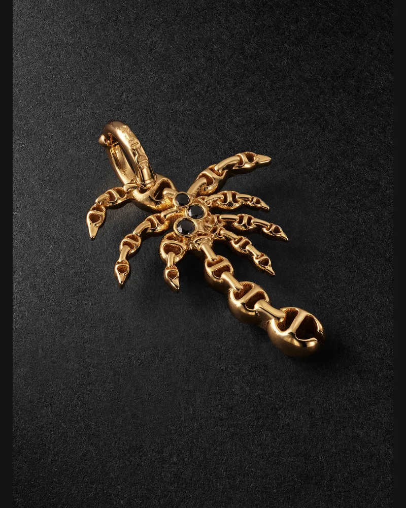 HOORSENBUHS Palm Tree Anhänger aus 18 Karat Gold mit Diamanten Gold