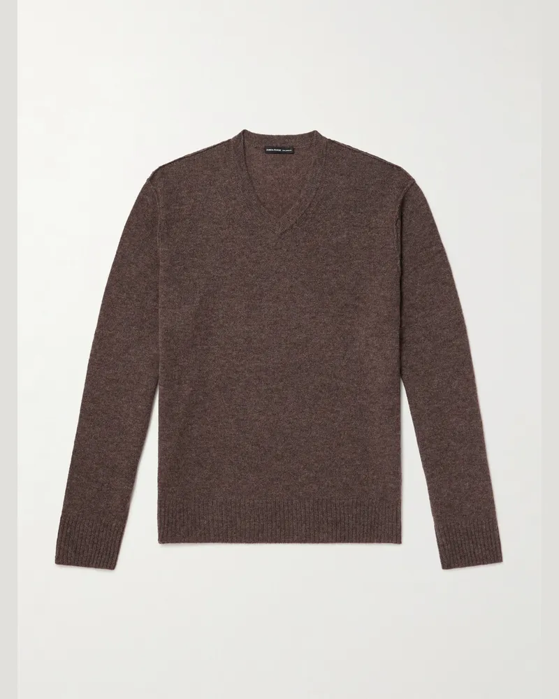 James Perse Pullover aus Kaschmir Braun