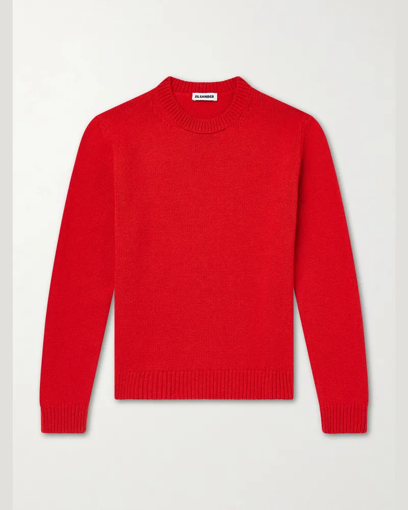 Jil Sander Wool Sweater Red