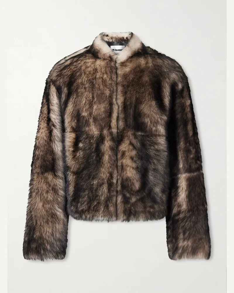 Jil Sander Blouson aus Shearling Braun