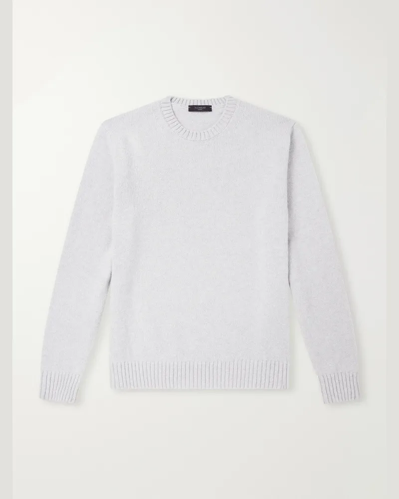 Slowear Virgin Wool Crewneck Sweater Gray