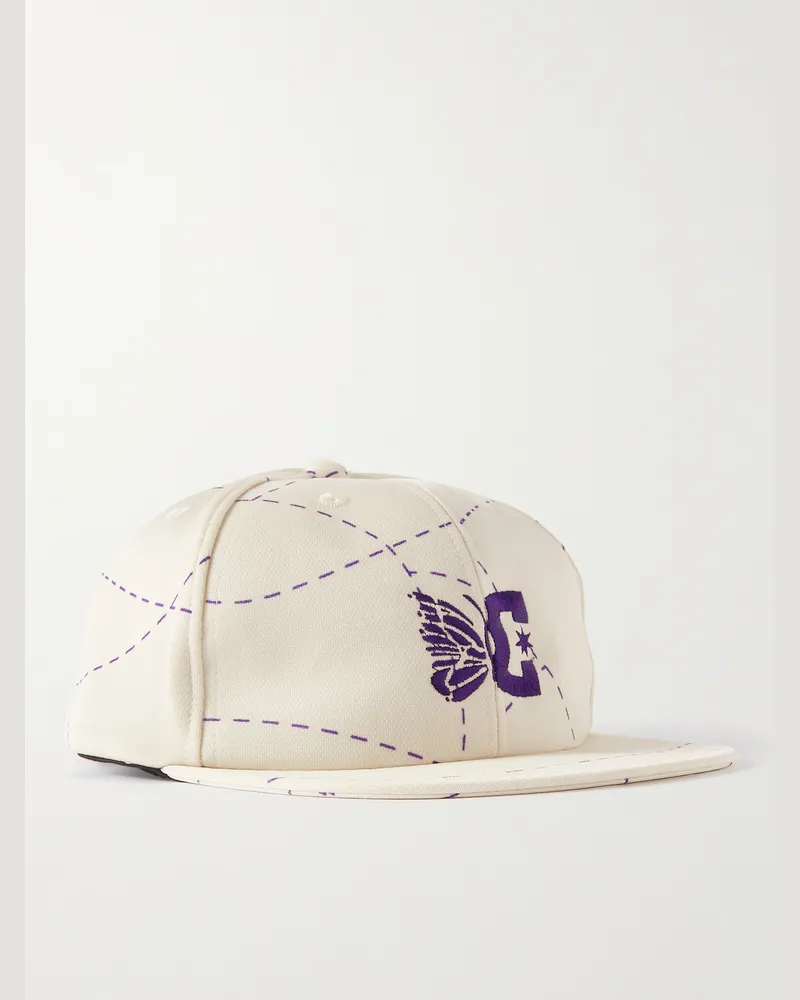 NEEDLES DC Shoes Embroidered Printed Jersey Baseball Cap Neutrals