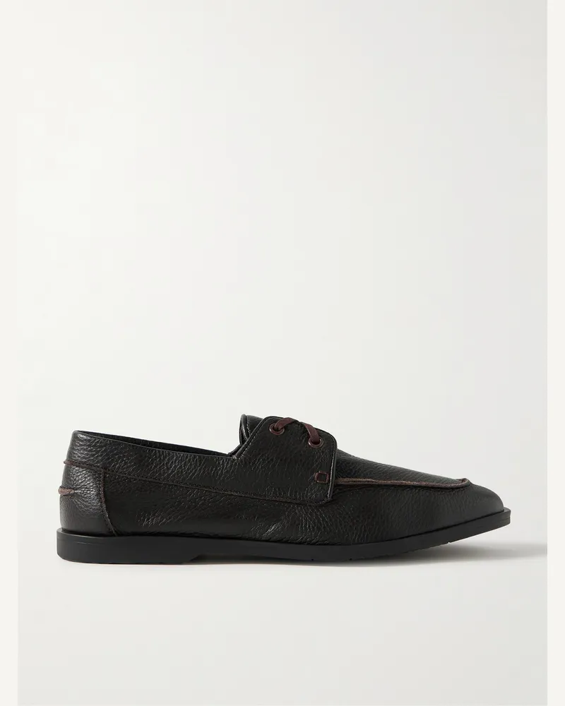 George Cleverley Devon Bootsschuhe aus vollnarbigem Wildleder Braun