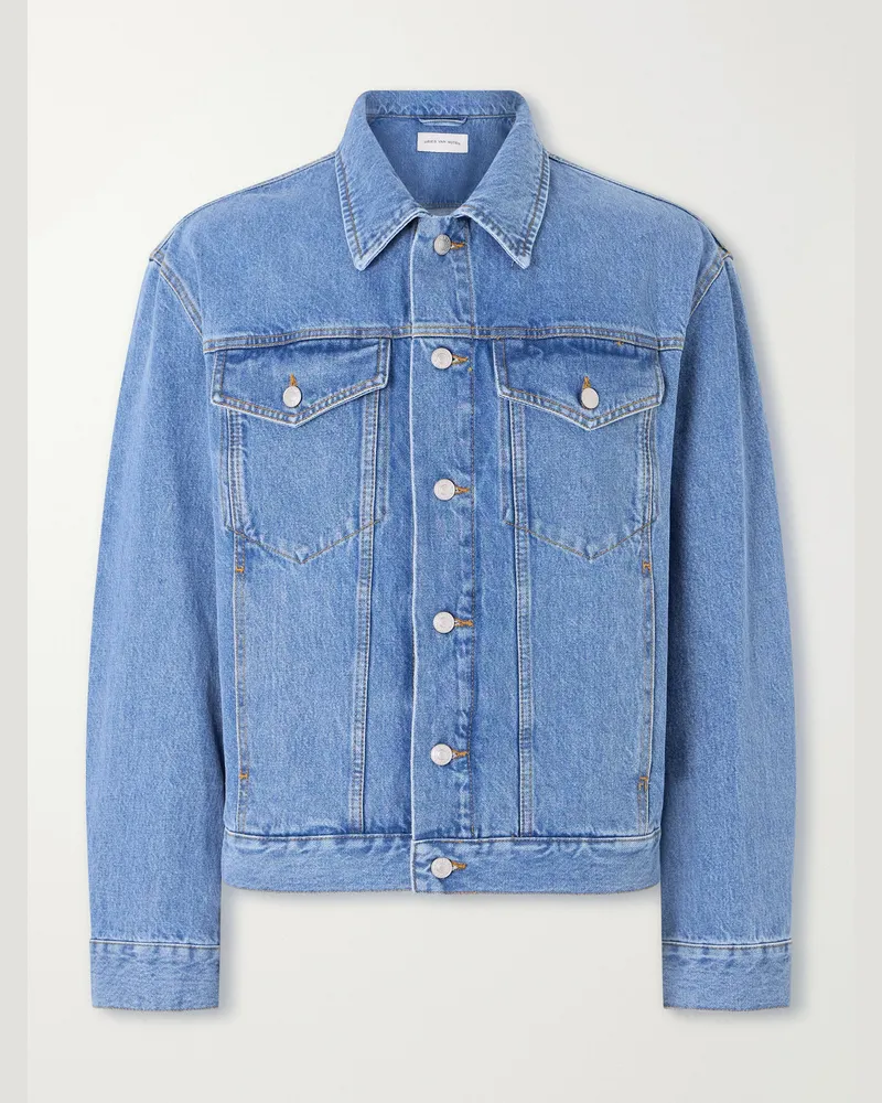 Dries van Noten Denim Trucker Jacket Blue