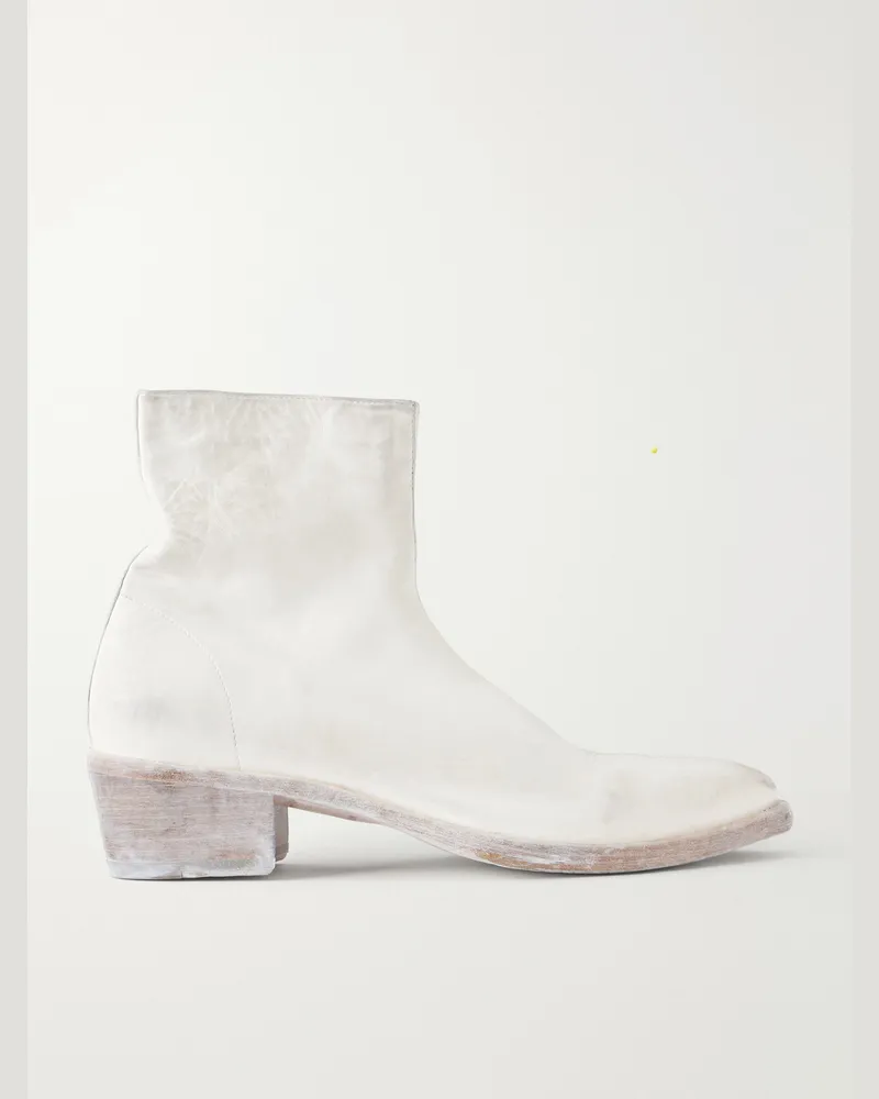 FourTwoFour on Fairfax Leather Boots White